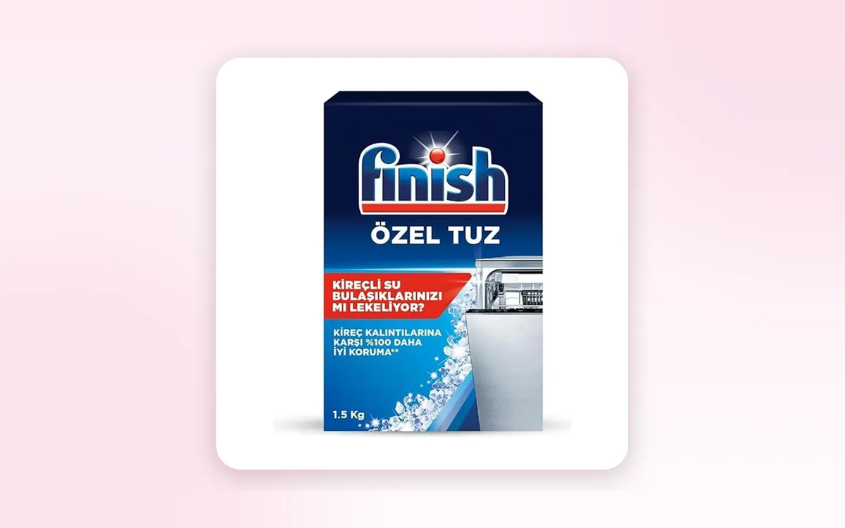بستهٔ ۱٫۵ کیلوگرمی نمک ماشین ظرفشویی فینیش Özel Tuz