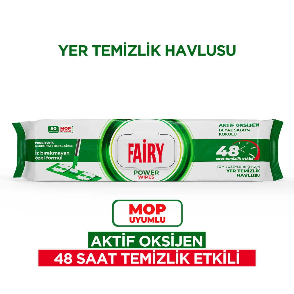 دستمال مرطوب مخصوص تی فیری رایحه صابون 50 تایی