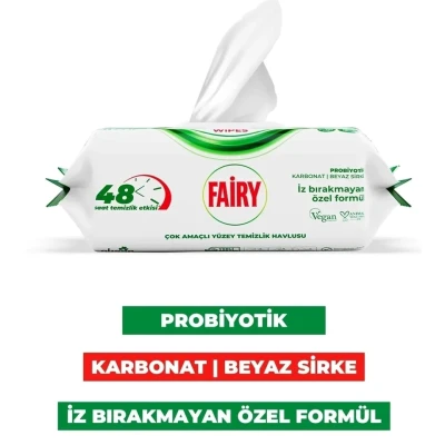 دستمال مرطوب فیری چند منظوره سطوح 100 تایی POWER WIPES