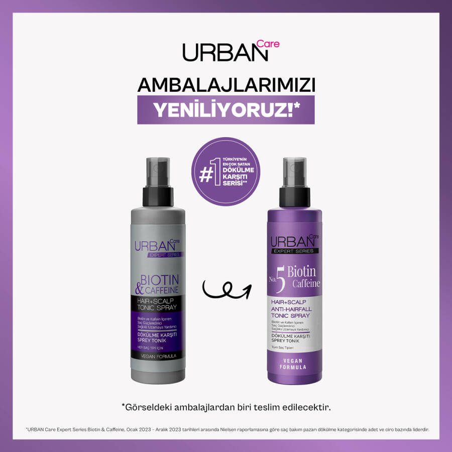تونیک مراقبت از موی بیوتین و کافئین urban care — تصویر ۵