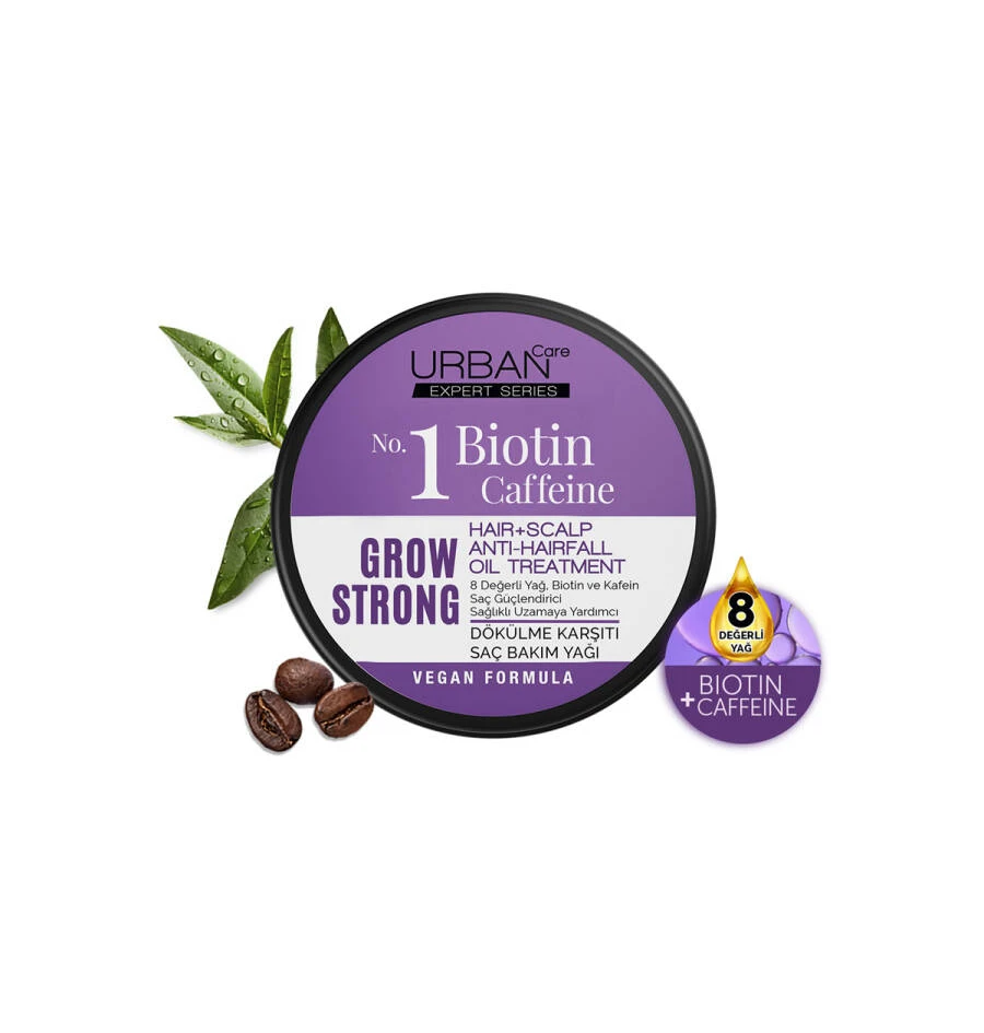 روغن تقویت‌ کننده موی بیوتین و کافئین Urban care