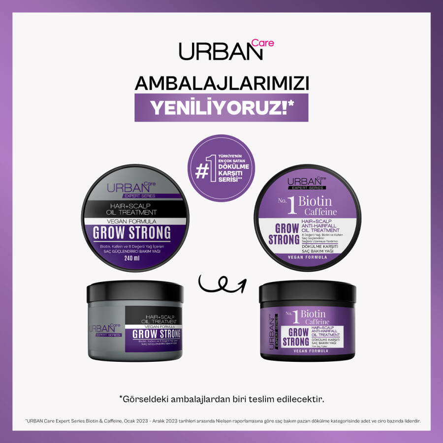 روغن تقویت‌ کننده موی بیوتین و کافئین Urban care — تصویر ۳