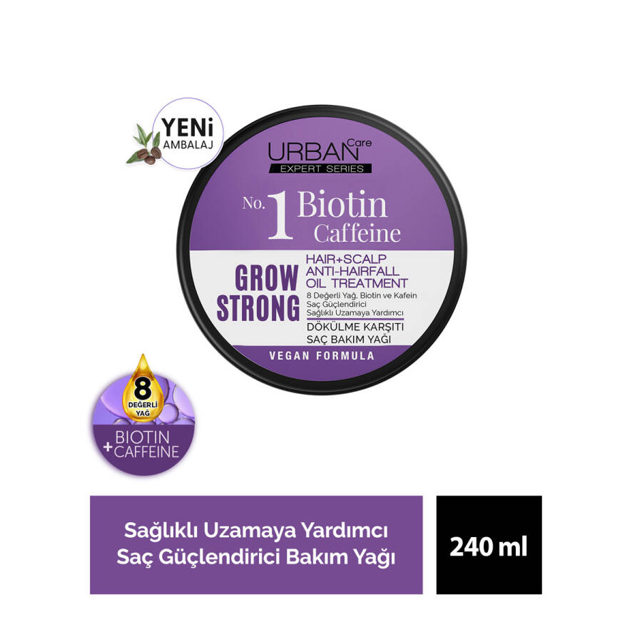 روغن تقویت‌ کننده موی بیوتین و کافئین Urban care — تصویر ۴