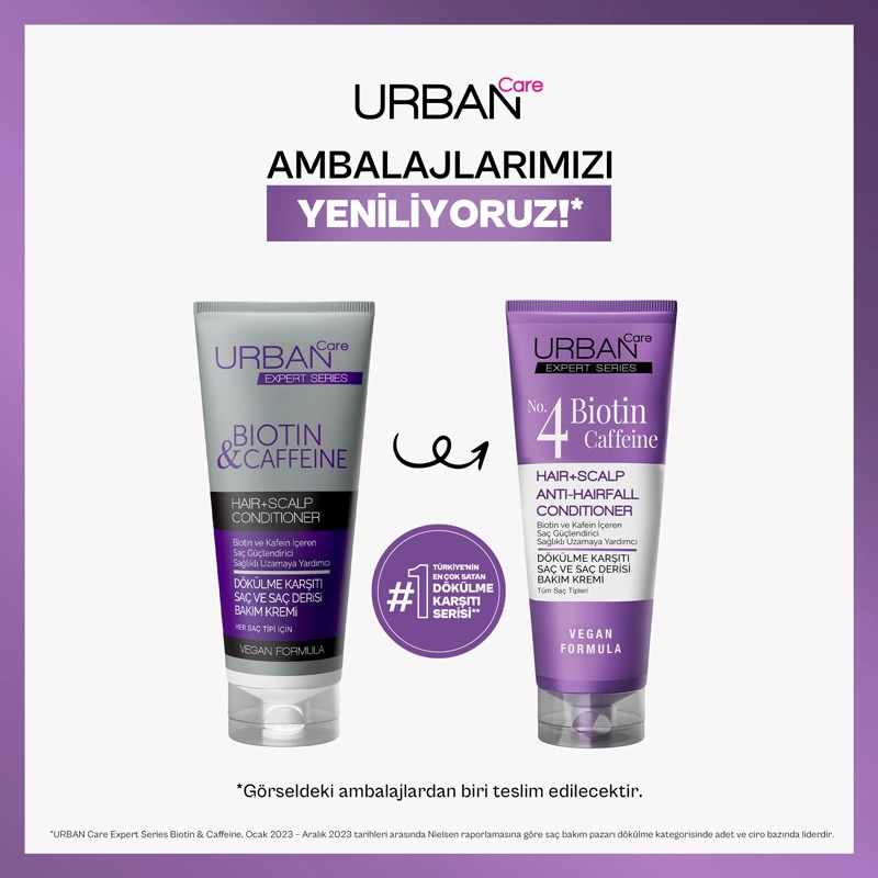 کرم مو تقویت کننده و ضد ریزش بیوتین و کافئین urban care — تصویر ۴