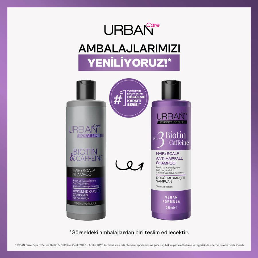 شامپو ضد ریزش مو بیوتین و کافئین Urban care — تصویر ۴