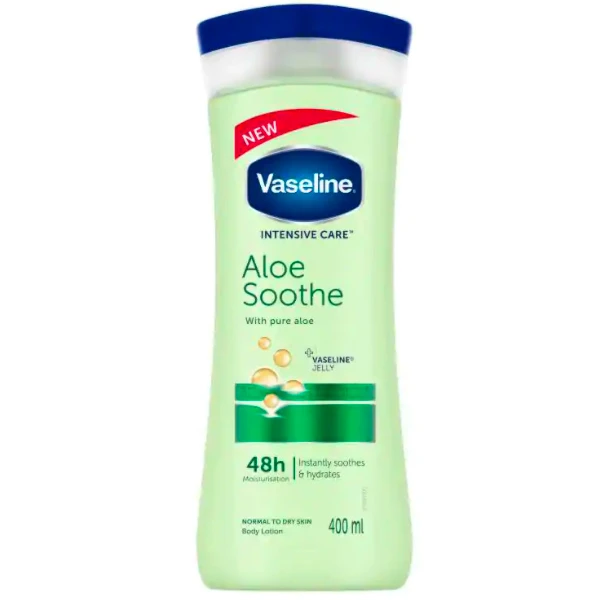 لوسیون بدن وازلین مدل Aloe Soothe