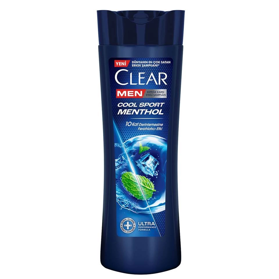 شامپو مو ضد شوره کلیر مردانه ورزشی نعناع CLEAR MEN Cool Sport Menthol